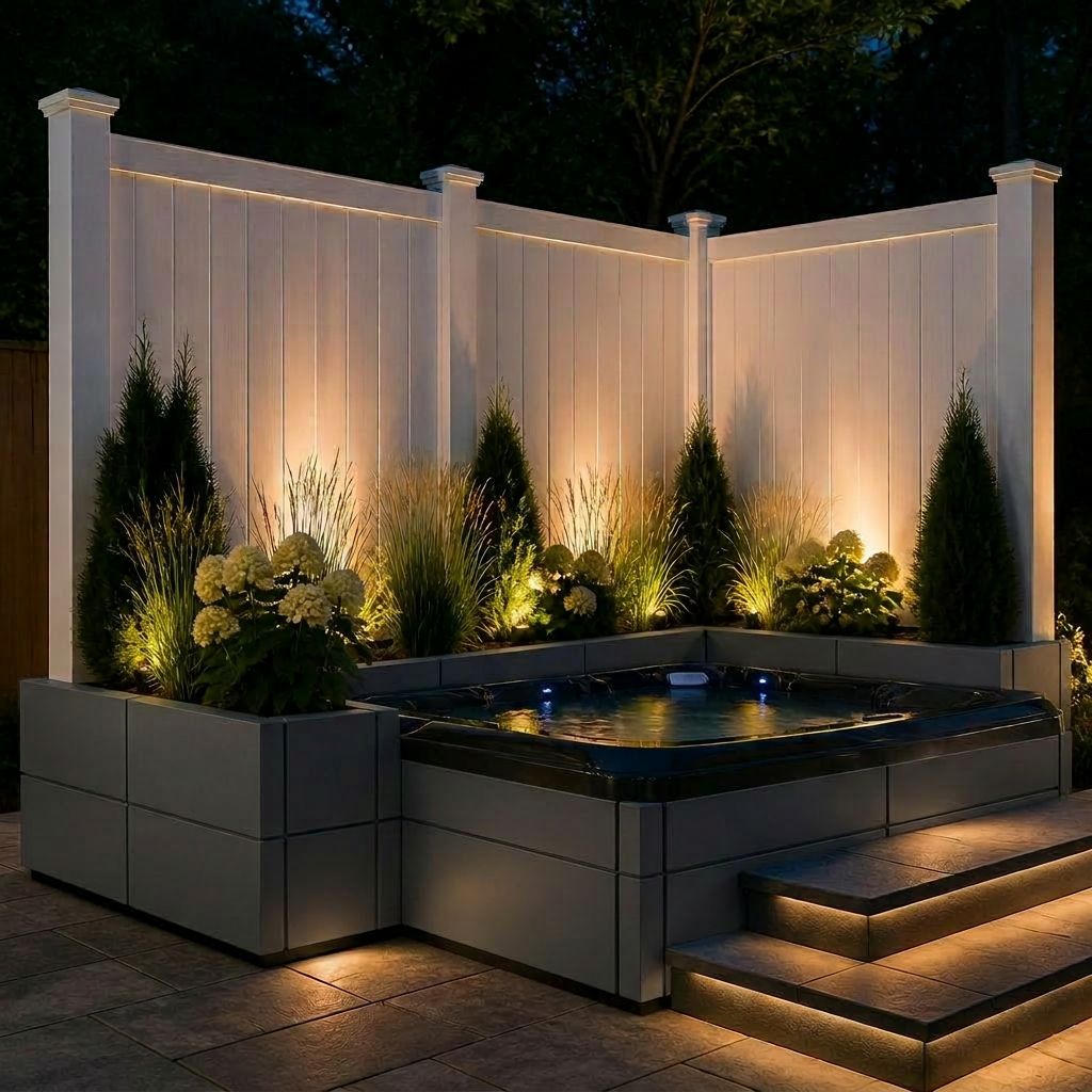 Pool + Hot Tub Areas